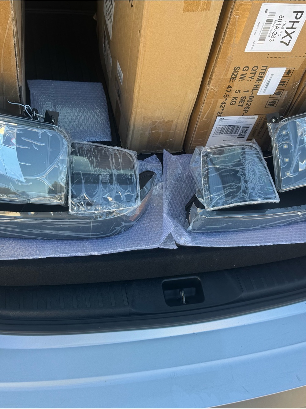 Universal Black Rear Backup Camera Mounts with Clear Lenses - Pair